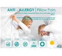 SleepyNights Love2Sleep ANTI ALLERGY HOLLOW FIBRE PILLOW PAIRS - TWIN PACK SOFT/MEDIUM SUPPORT