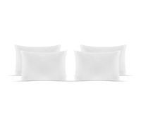 SleepyNights Satin Stripe Hotel Quality Bounce Back 4 Pack Hypoallergenic & Anti Dust Mite Resistant Premium Filled Pillow for Side Sleepers