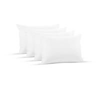 SleepyNights Super Bounce Back 4 Pillows Pack - Hypoallergenic, Firm Support, Hotel Quality Bed Pillows - Non-Allergenic Hollowfibre Filling, Dust Mite Resistant, Machine Washable, UK Standard Size