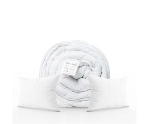 SleepyNights Unbeatable Value Double 9.0 Tog Duvet Quilt With 2 Pillows Non Allergenic Bundle
