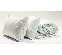 SleepyNights Waterproof Duvet And Two Pillows Bundle: Anti Allergy Wipe Clean Polypropylene Cover Hollowfibre Filled Double 4.5 Tog