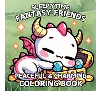 Sleepytime Fantasy Friends Peaceful & Charming Coloring Book: For Teens And Adults Featuring Cute Fantasy Creature Friends To Relax And Unwind To.