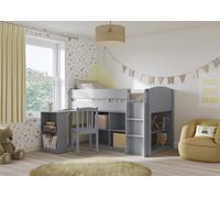 SleepyTime Midsleeper Bed Frame Single Grey