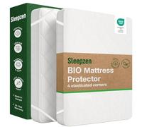 SLEEPZEN - Mattress Protector 90x200cm Mattress Pad 100% Organic Cotton Fleece Certified Oeko-Tex® - Naturally Anti-Mite & Antibacterial, Hypoallergenic - Made in Portugal - Flat Sheet Format