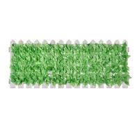 SLEERGEKNT Grass Wall Panels | Artificial Green Leaves Hedge Privacy Screen with Mesh Backing | UV Protected Panels Vine Decoration for Balcony Fence Garden Rattan Fence