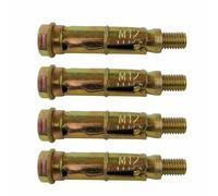 Sleeve Anchor Loose Bolts, Zinc-Plated Steel, M6 M8 M10 M12, Expansion Anchors for Concrete Masonry Brick (4, M12 x 90)