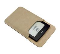 Sleeve Bag Suede Leather for 7" Kindle Paperwhite 12th Generation 2024 Released, Portable Water Repellent Protective Case (Brown)