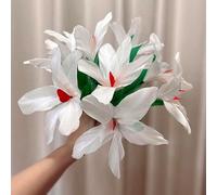 Sleeve Bouquet - White Flower Magic Tricks Feather Bouquets Appearing From Sleeve Flower Production Magic Stage Gimmicks Props
