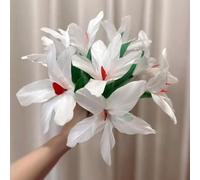 Sleeve Bouquet White Flower Magic Tricks Feather Bouquets Appearing from Sleeve Flower Production Magic Stage Gimmicks Props for Magicians