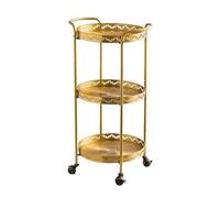 SLEEVE Couch Table Multifunctional Light Luxury Movable Three-layer Dining Car Living Room Home Storage Coffee Table Sofa Trolley Side Coffee Table