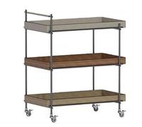 SLEEVE Couch Table Simple Sofa Side Table Small Cart Living Room Home Movable Cabinet With Wheels Bedside Three-layer Storage Coffee Table