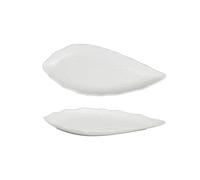 SLEEVE Dinner Plates 12.5 Stone Pattern White Ceramic Fish Plate Kitchen Restaurant Tableware Japanese Breakfast Dessert Sushi Serving Plate(14.5 in)