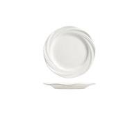 SLEEVE Dinner Plates Creative Western White Ceramic Soup Plate Salad Hotel Dish Restaurant Household Tableware Flat Serving Plate(10 in)