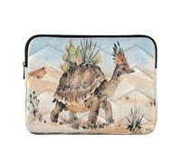 Sleeve for Laptop 13-14 Inch Lightweight, Desert Tortoise with Cactus Blooms, Computer Sleeve with Zipper for Work Business
