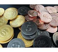 Sleeve Kings 50 Metal Coin Board Game Upgrade Set (Industrial Coins)