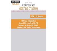 Sleeve Kings Card Sleeves, Super Large 102mm X 127mm, Pack of 110, Plastic