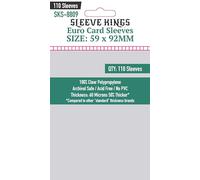 Sleeve Kings Euro Card Sleeves (59x92mm) - 110 Pack, 60 Microns