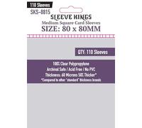 Sleeve Kings - Medium Square Card Sleeves 80mm X 80mm - Pack of 110