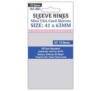 Sleeve Kings - Mini USA Card Sleeves - 41mm X 63mm - Pack of 110 | Compatible with Star Wars: Rebellion, Blood Rage, Mansions of Madness, Star Wars: Imperial Assault, Eldritch Horror
