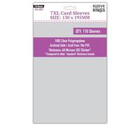 Sleeve Kings Premium Card Sleeves - 7XL (130mm x 195mm), 110 Sleeves per Pack, Plastic