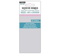 Sleeve Kings - Space Base Card Sleeves 40mm X 89mm - Pack of 110 | Clear polypropylene, durable, acid & PVC-free, archival safe, compatible with Space Base and other 40x89mm narrow cards