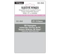 Sleeve Kings Standard Card Sleeves - 110 Count, Clear 60 Micron Thickness, Large Size (57 x 100 mm), Compatible with Kingdom Death: Monster & More - SKU: SKS-8848
