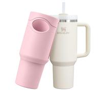 Sleeve Protector Silicone Boot for Stanley Cup 40oz Quencher Tumbler | Pink Stanley Cup Accessories Full Body Case Scratch-Resistant & Anti Peeling Paint &Anti Drop &Anti Dent