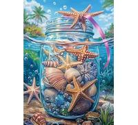 Sleeve Puzzle 1000 pieces, Paper puzzles, puzzle for adults and children 12 years, DIY large puzzle mats, premium quality classic Paper jigsaw, as a gift girls wishing bottle 50x70cm