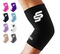 Sleeve Stars Elbow Compression Sleeve for Women & Men, Elbow Support for Pain Relief & Arthritis, Tennis Elbow Sleeve Tendonitis Brace, Arm Protector Wrap for Weightlifting (Black, S: 7"-8.5")