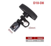 Sleeve Swivel Clamp Chuck for Magnetic Stands, Specifically for Dial Indicator Gauges, Made of Aluminum Alloy (D10-D8)