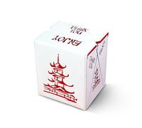 SleeveChief - ORIGINAL China To Go! fits 100 double Sleeved Cards | Original design, vegan leather & Holo Design | MTG commander deck box & for ALL other trading card games