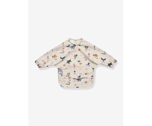 Sleeved bib Merle - LIEWOOD white