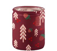 Sleeved Glass Candle - Winter Spices - Maroon