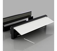 Sleeved LetterBox Internal & External White Plate Cover Set PVC or Wooden Doors