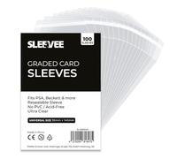 SLEEVEE Graded Card Sleeves for Slabs, Pack of 100, Resealable Protective Sleeves for PSA, Beckett, CGC Graded Cards, Universal Fit, Team Bag for Trading Cards