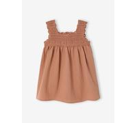 Sleeveless baby girl dress old rose
