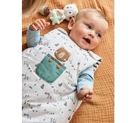 Sleeveless Baby Sleep Bag, Green Forest beige
