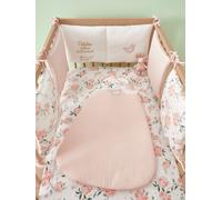Sleeveless Baby Sleep Bag in Cotton Gauze, EAU DE ROSE Theme light pink