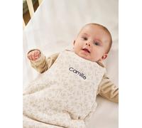 Sleeveless Baby Sleeping Bag, Hygge printed beige