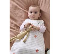 Sleeveless Baby Sleeping Bag printed white