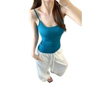 Sleeveless Basic Camisole for Women Cotton Fabric | Medium elasticity, easy movement, for versatile basic layer, suitable for daily casual wear, simple style