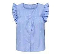 Sleeveless blouse for women Only Amanda Bleu XS