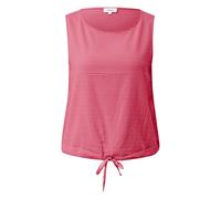 Sleeveless Blouse in Mixed Viscose with All-Over Print and Adjustable Drawstring Round Neck Straight Fit Women s.Oliver Marron 46