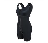Sleeveless Bodysuit Shapewear For Women Scoop Neck Button Tank Top Body Shaper Thong