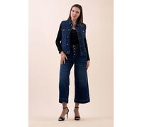 Sleeveless Button Up Denim Jacket Enorsia Blue 18