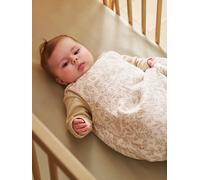Sleeveless cotton gauze sleepbag, BABYLON printed beige