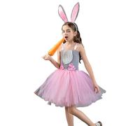 Sleeveless Easter Outfit, Easter Dress for Girls, Stage Performance Clothes for Girls, Princess Cosplay Clothes for Little Girls for Easter Gathering, Role Play