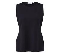 Sleeveless Fine Knit Crew Neck Top for Women COMMA Bleu 36