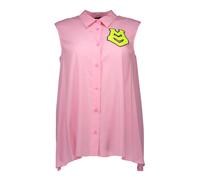 Sleeveless Italian Collar Blouse Pink S