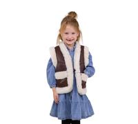 Sleeveless jacket for girls Moonrise Aylin Marron 3/4 ans